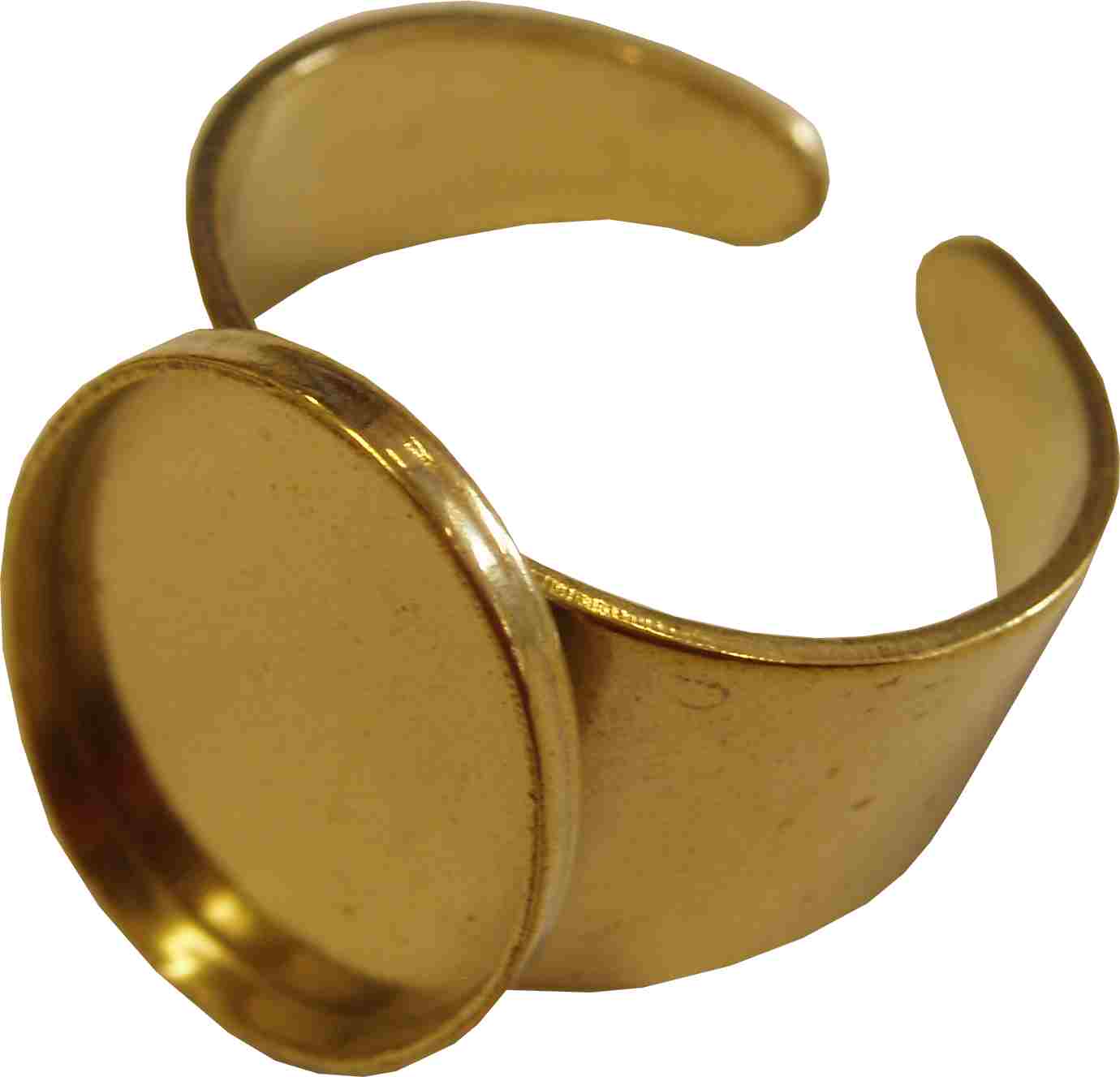 Base metal ring 18x12 mm oval setting